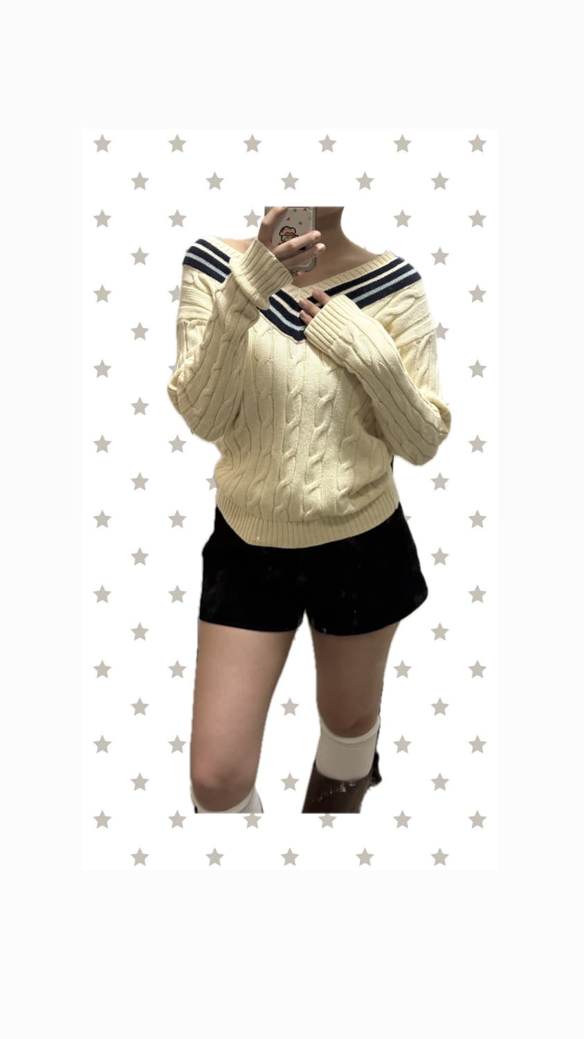 폴로 여리v넥 니트 상품이미지2