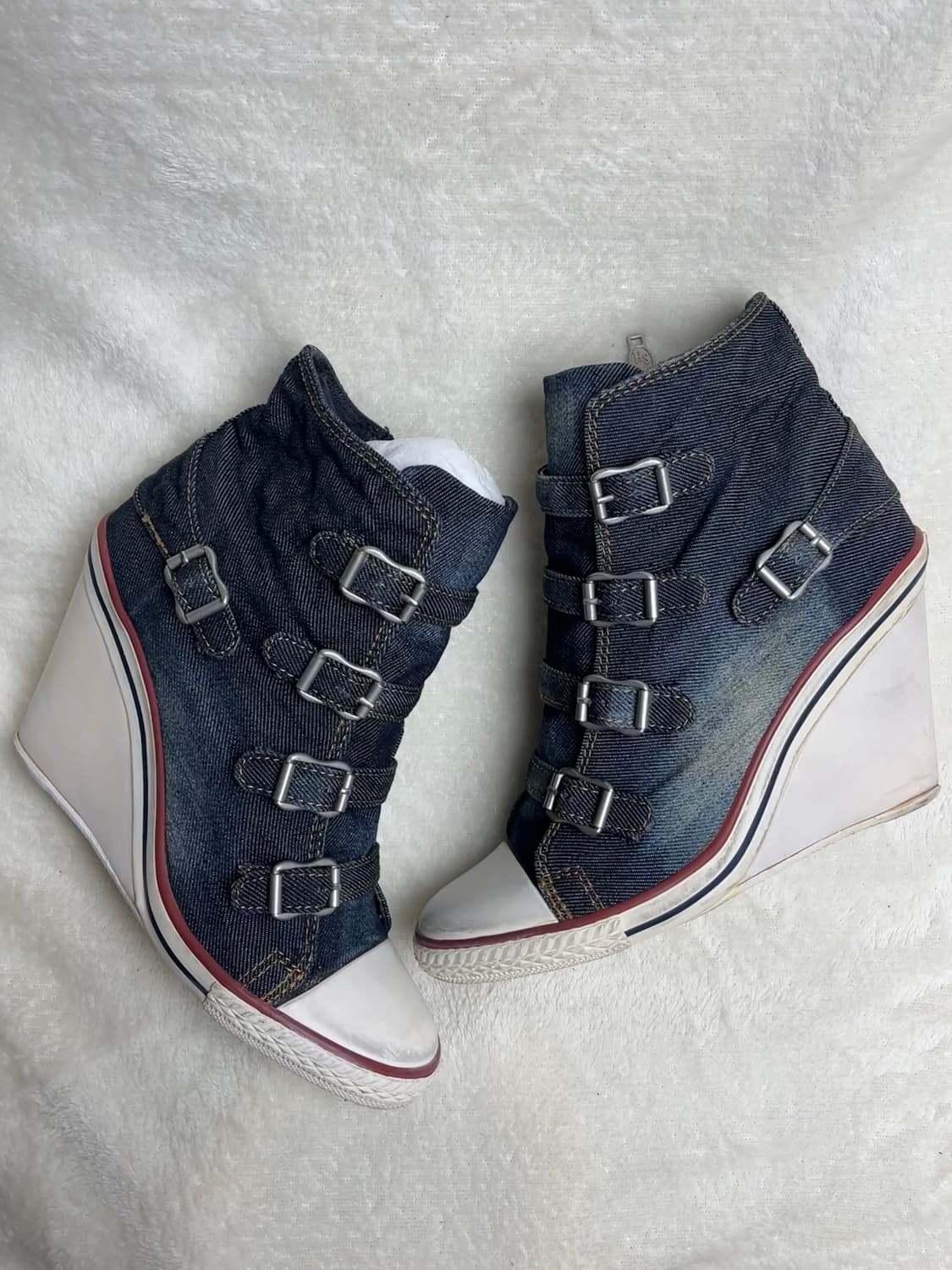 [38] 아쉬 데님 하이탑 웨지 스니커즈 || 240-245 상품이미지1