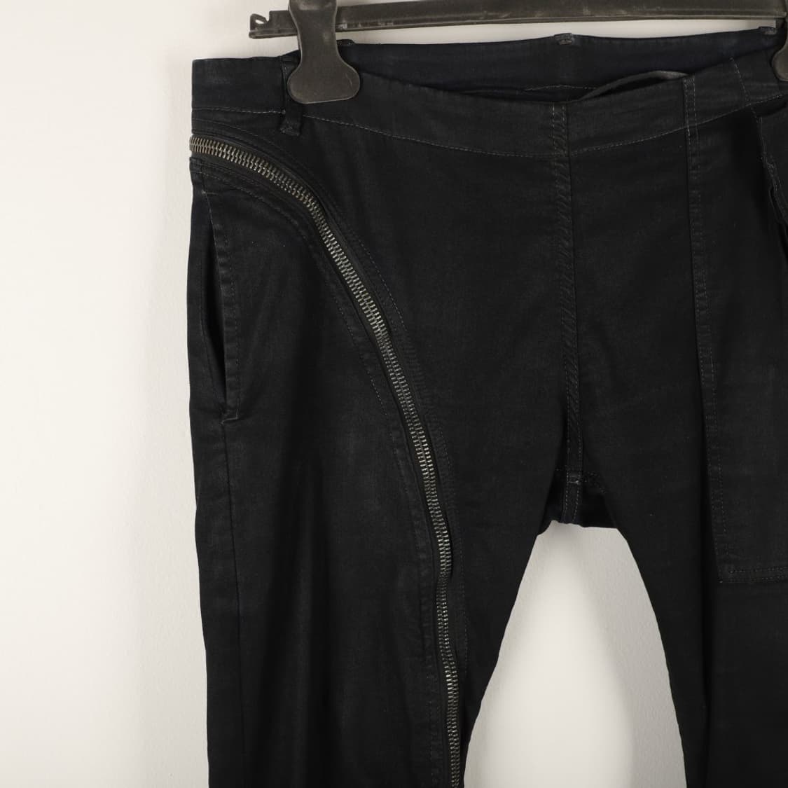 L / Rick Owens 릭오웬스 왁스 에어컷 데님 팬츠 상품이미지3