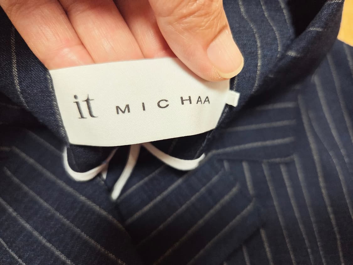 잇미샤(it michaa) 레터링포인트 린넨자켓 55-66 새상품 상품이미지10