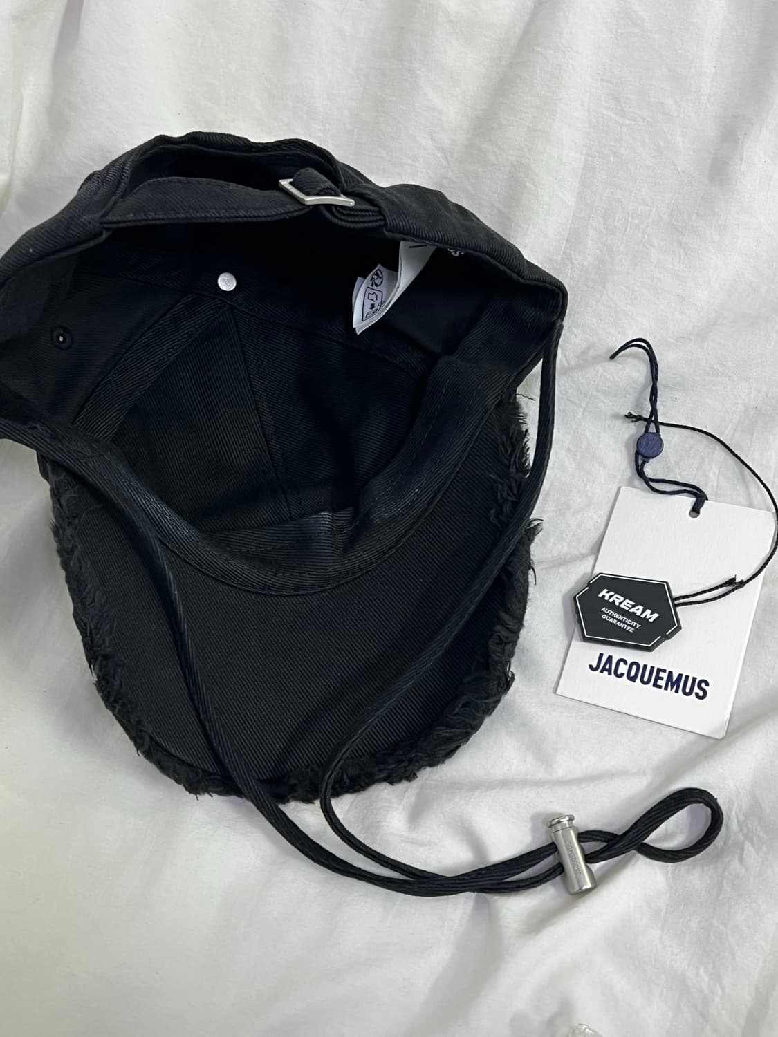 자크뮈스 아티초크 프린지 베이스볼 캡 블랙 60 상품이미지3