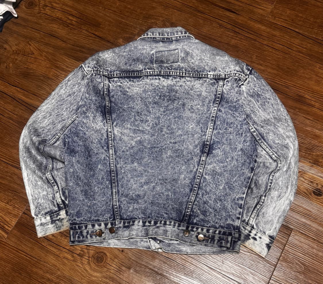 [L] 제우스 빈티지 스톤 워싱 데님 청 자켓 상품이미지3