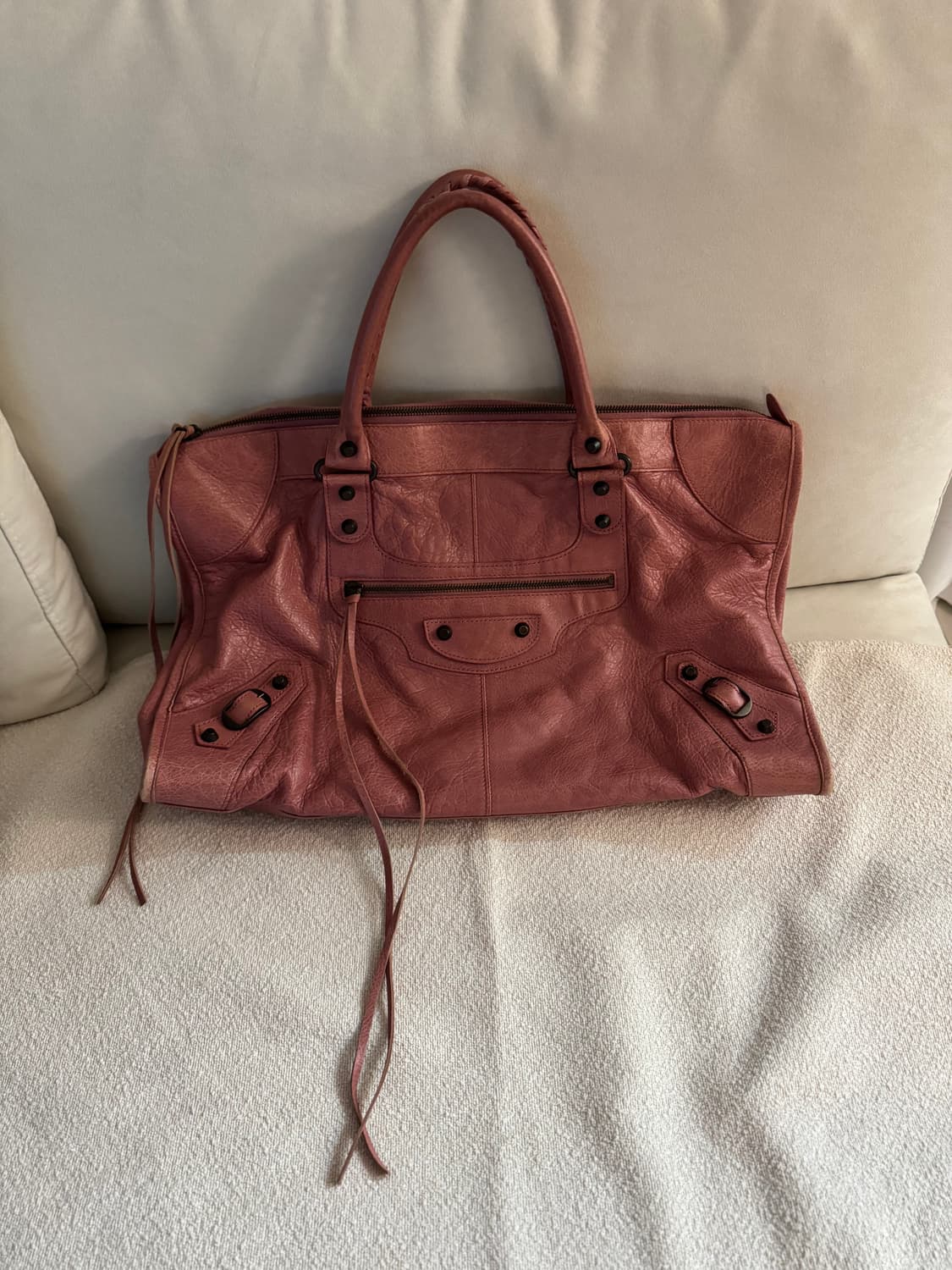 발렌시아가 모터백 라지 핑크 상품이미지4