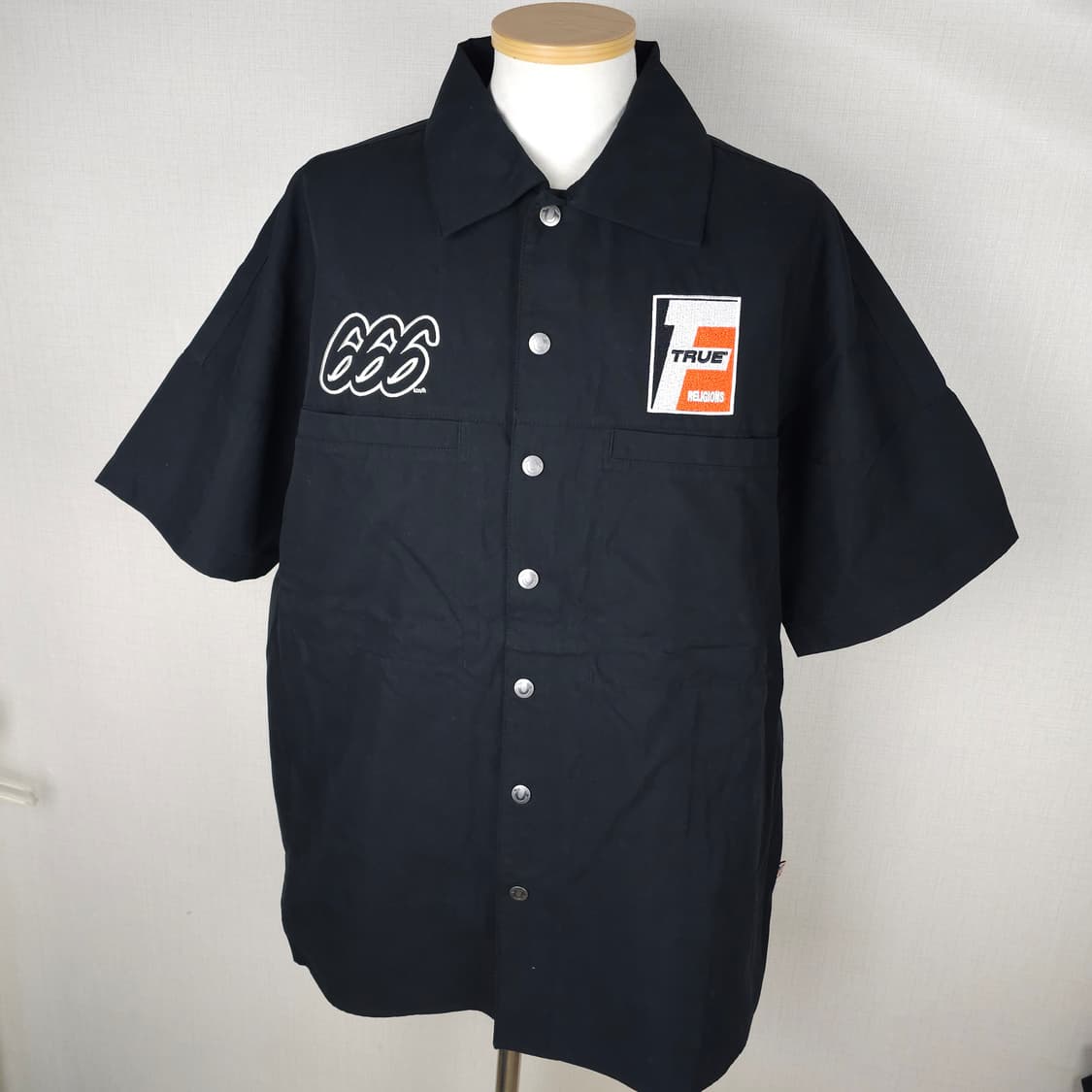 (새제품)트루 릴리젼 반팔남방 남자110사이즈  상품이미지1