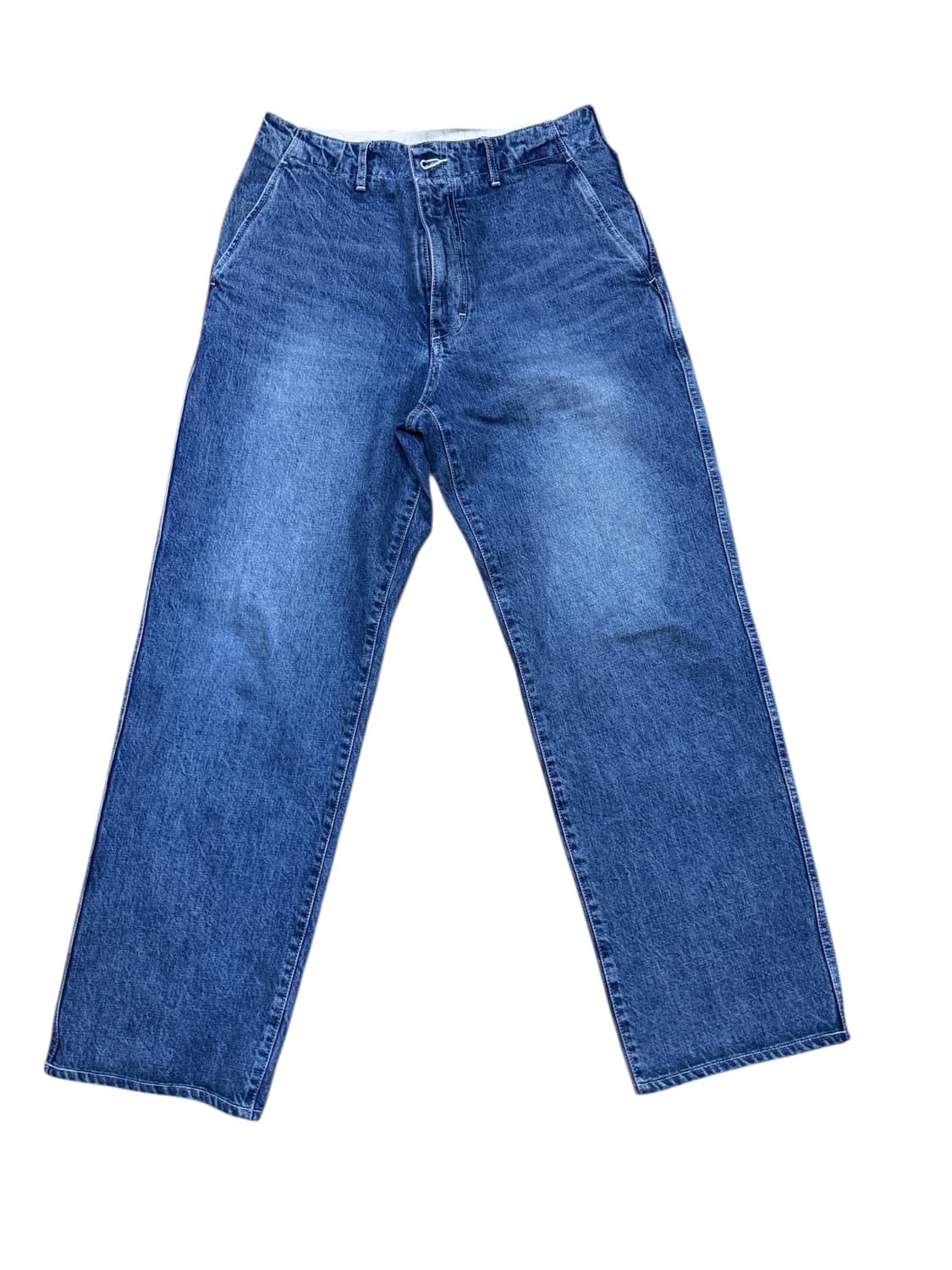 포터리 원워시드 와이드 데님 미드블루 2사이즈   상품이미지2