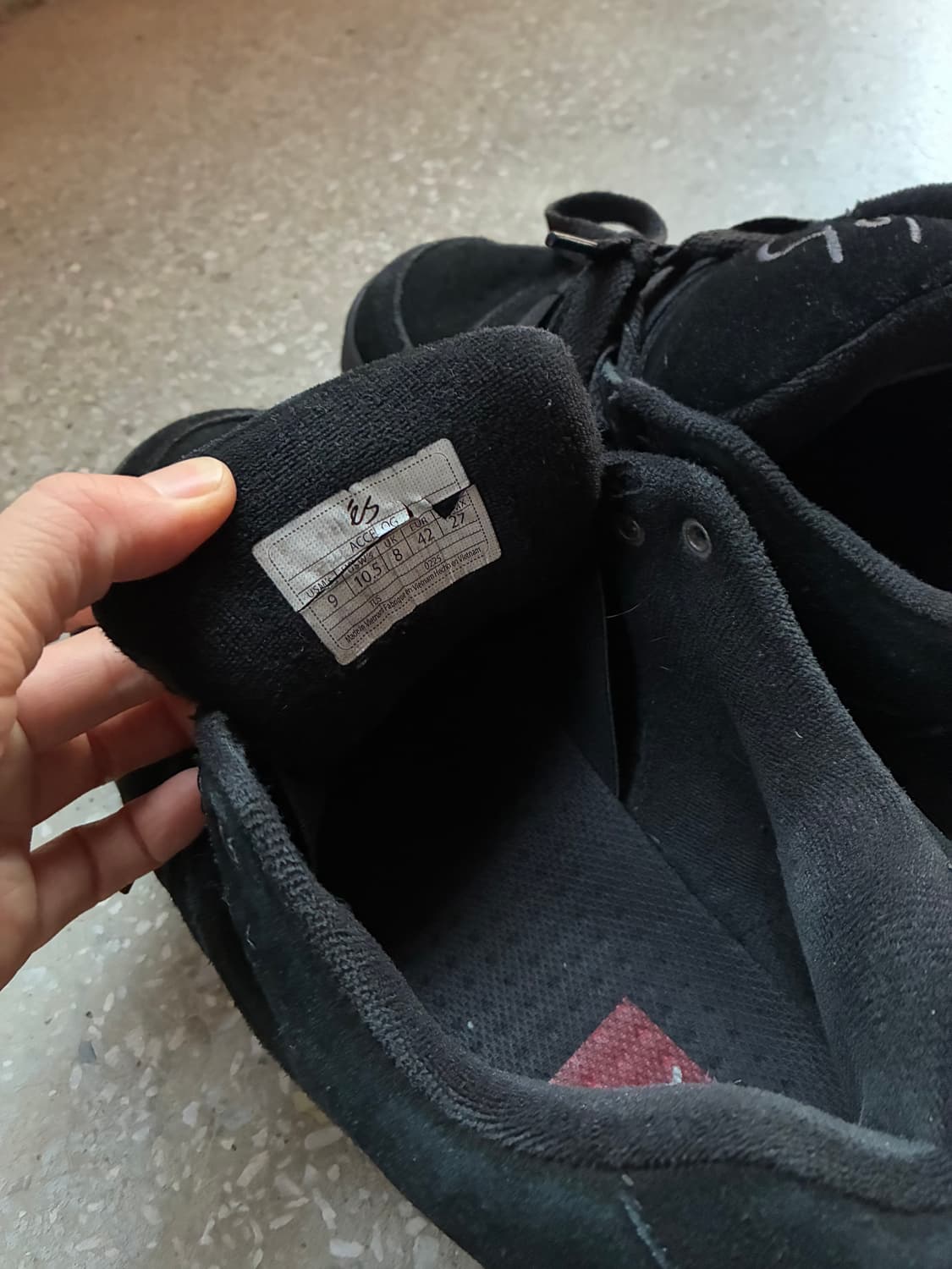 ES Accel OG Skate Shoes Black 상품이미지6