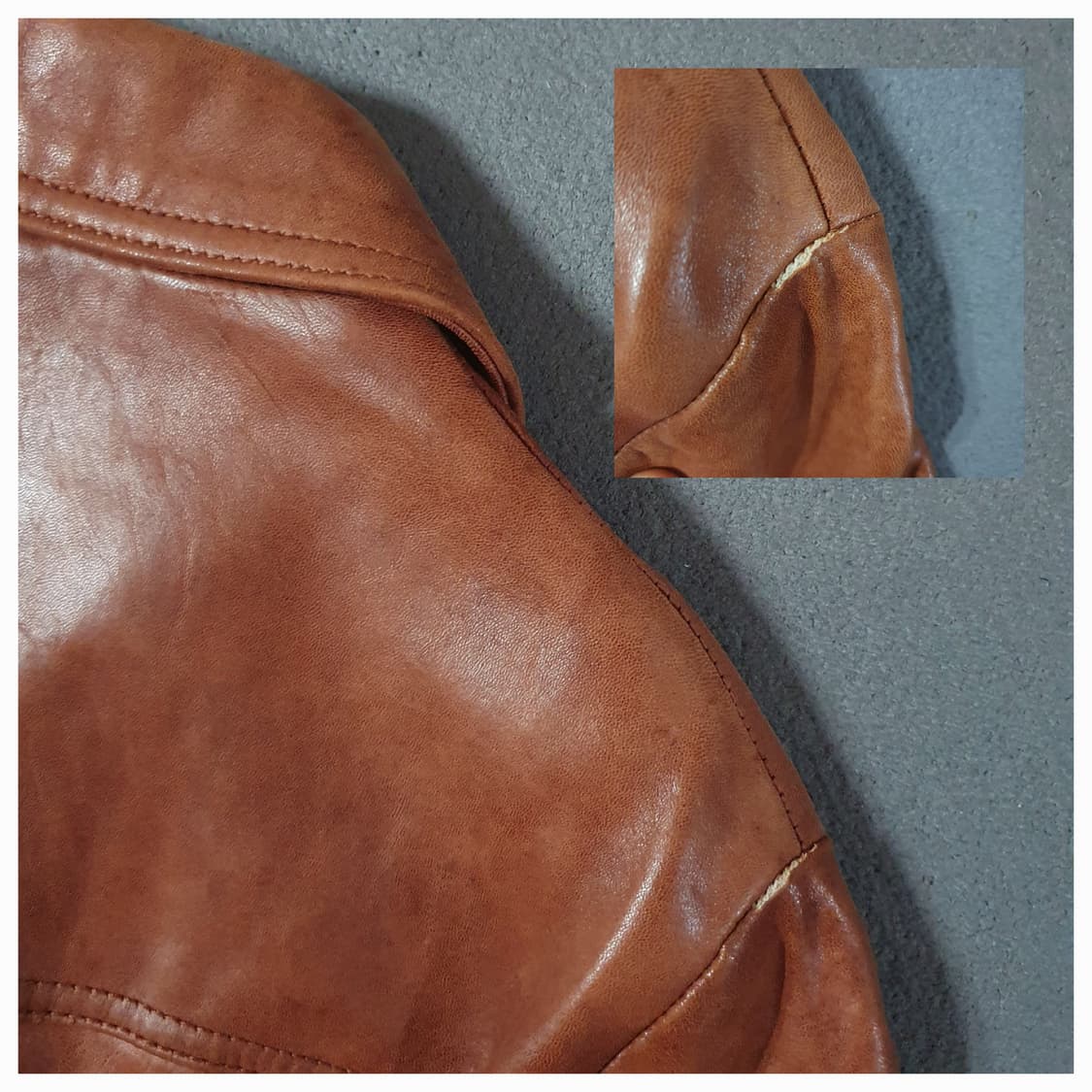 80s William barry 아메리칸 웨스턴 레더 자켓 42 M 상품이미지9