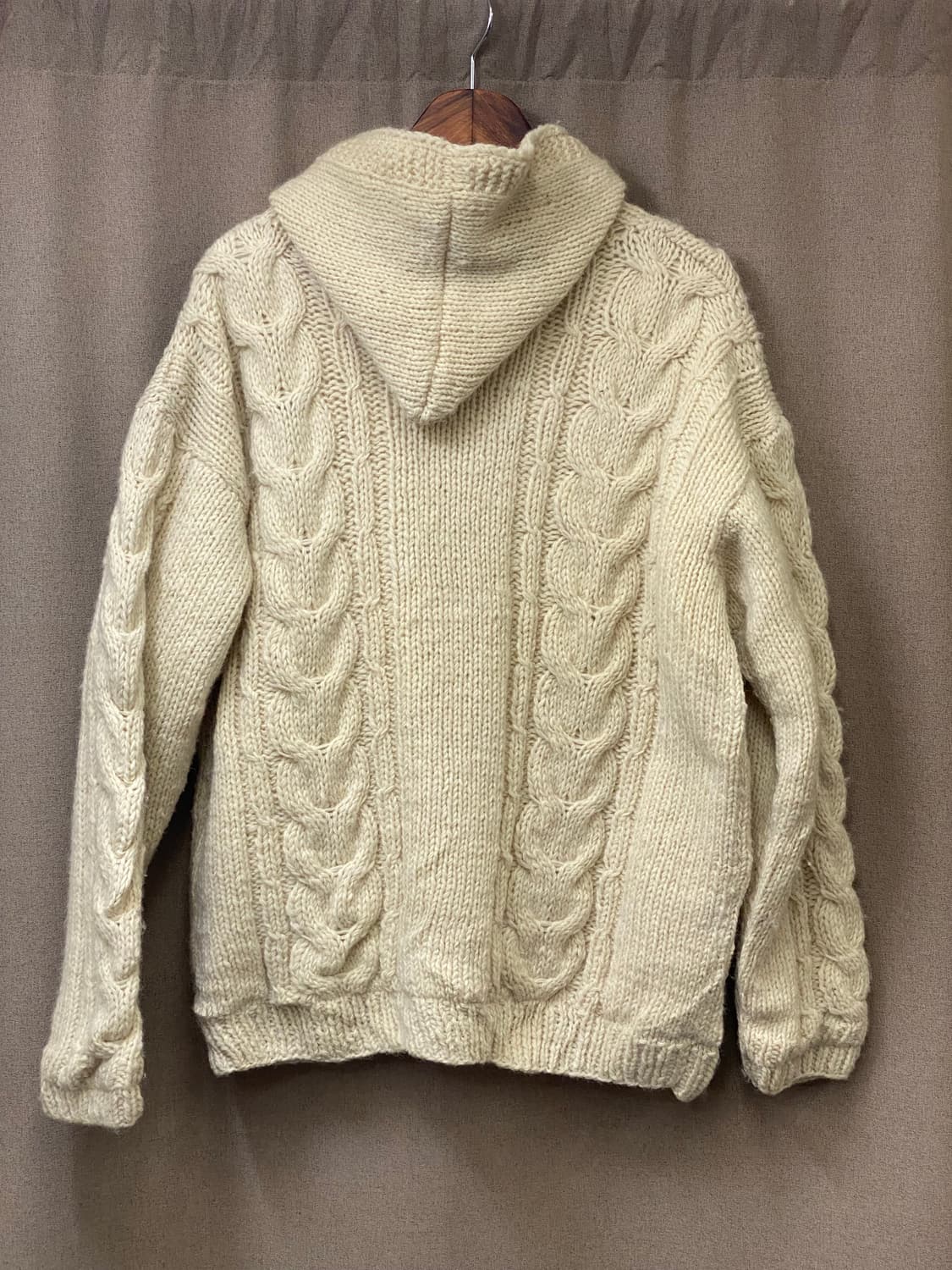 빈티지 헤비 니트 후드 집업  상품이미지3