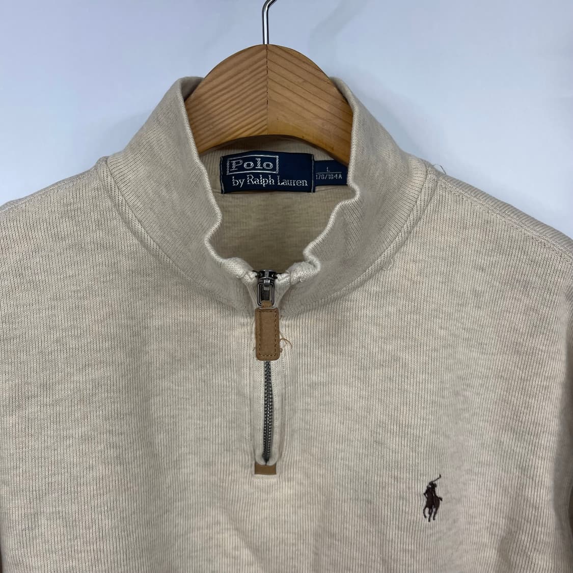 [폴로] 랄프로렌 하프집업 맨투맨 베이지 (XL) 상품이미지3