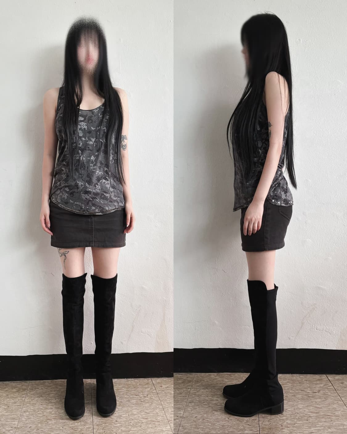 자딕앤볼테르 스컬 패턴 슬리브리스 상품이미지2