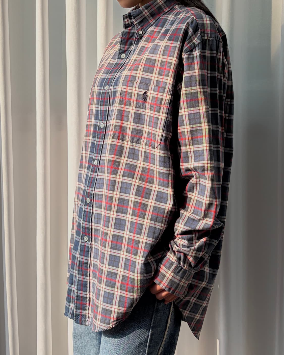 [M-L]폴로 랄프로렌 플레이드 체크 셔츠 상품이미지2