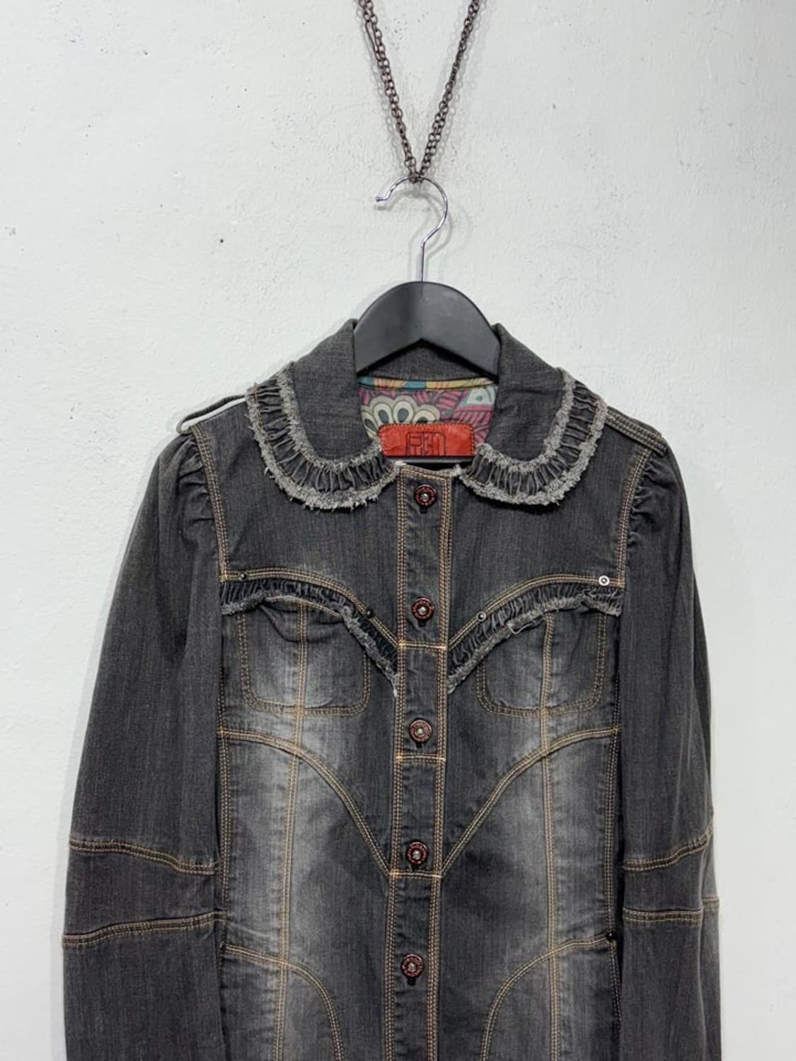 HIROKO KOSHINO Frill Denim Jacket  상품이미지2