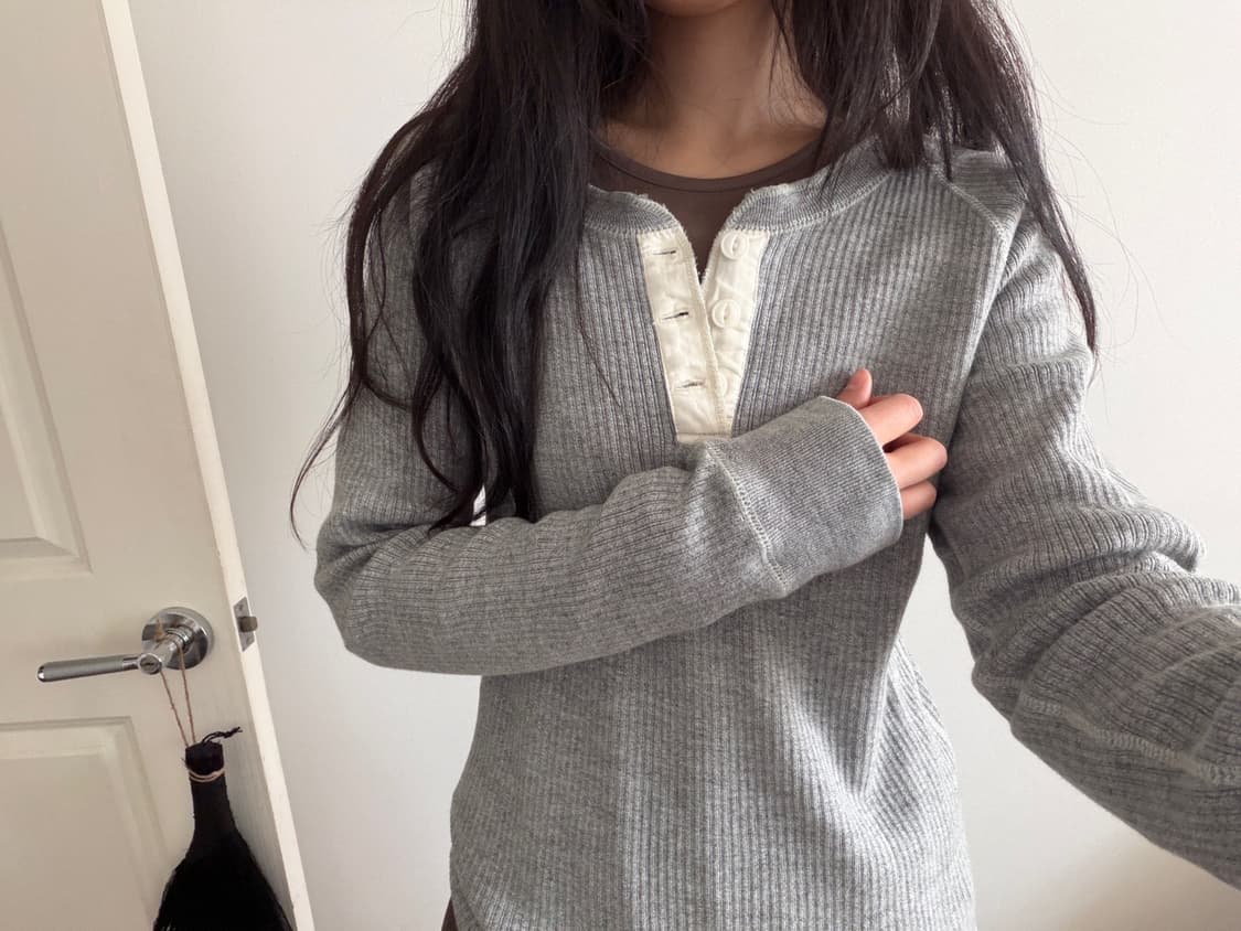 rib long sleeve 상품이미지6