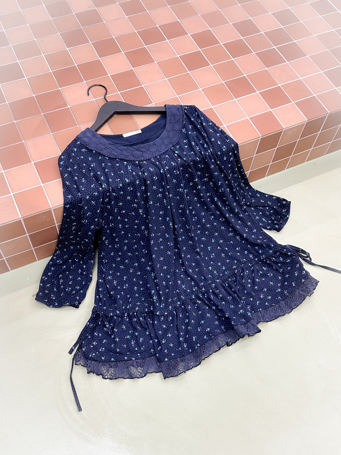 mini flower strap long top 상품이미지1
