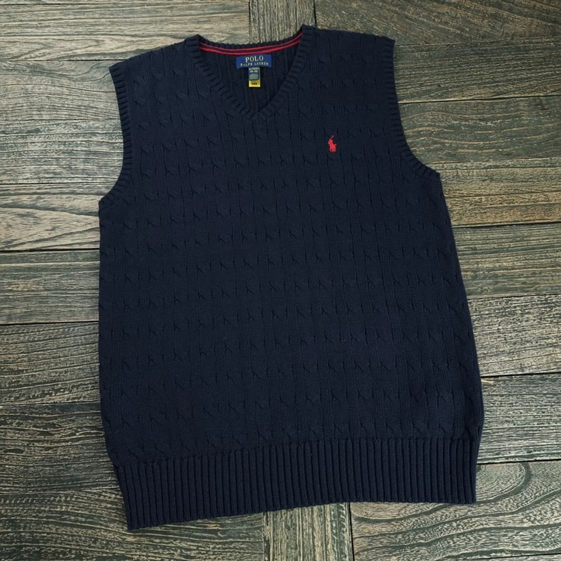 [폴로 랄프로렌] 포니 로고 자수 니트 베스트 조끼 M18859 상품이미지1