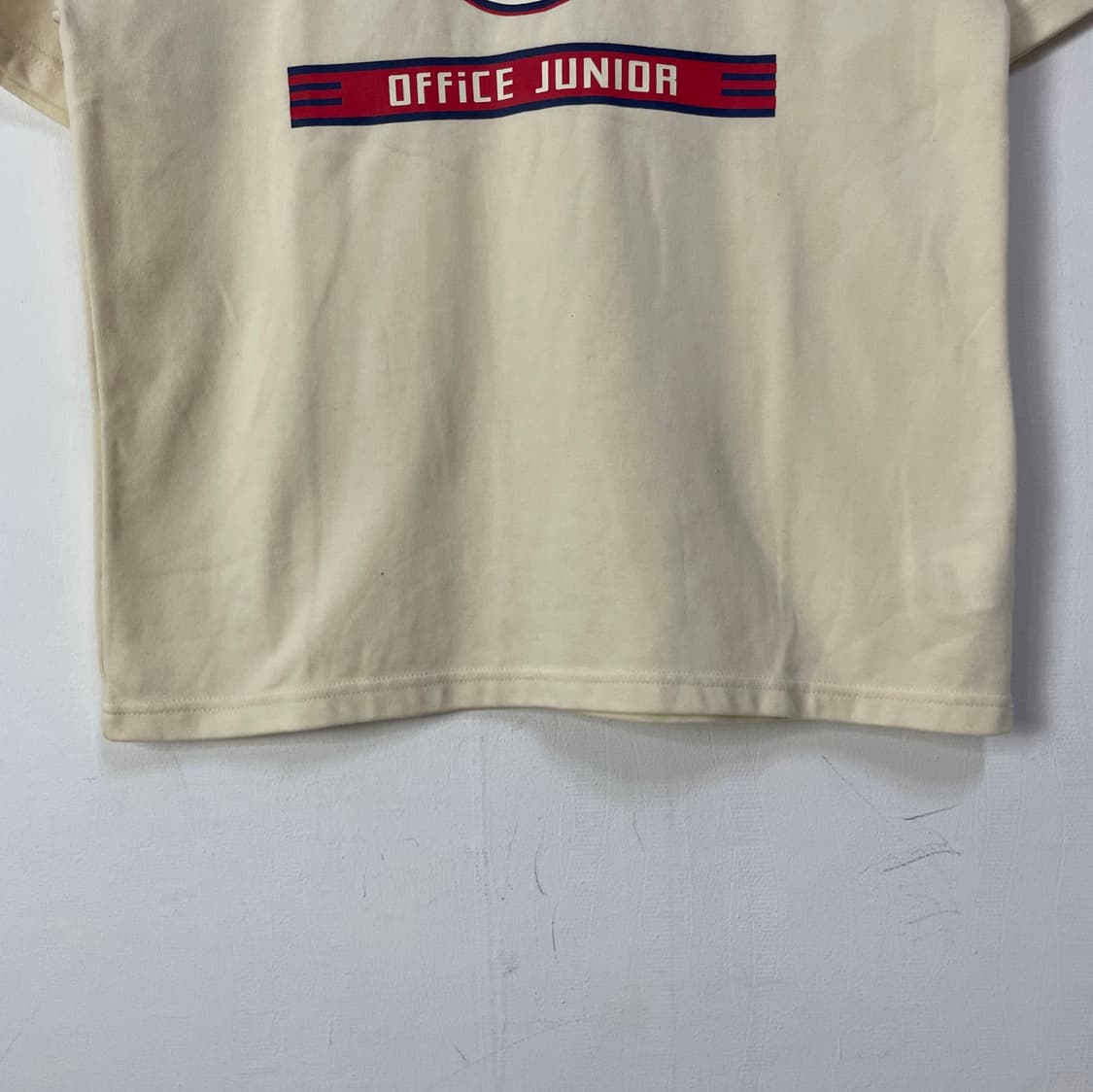 버닝 오피스 주니어 반팔 티셔츠 베이지 상품이미지4