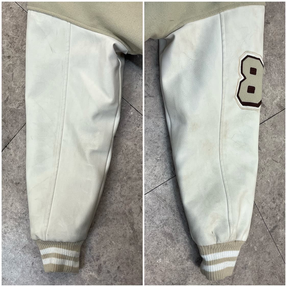 빈티지 바시티 자켓 오트밀 S #csz2848 상품이미지10