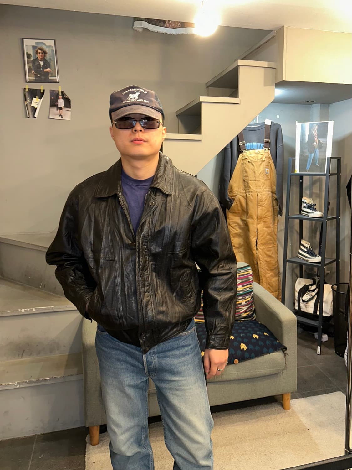 90’s Pierre Cardin lambskin leather JK 상품이미지2