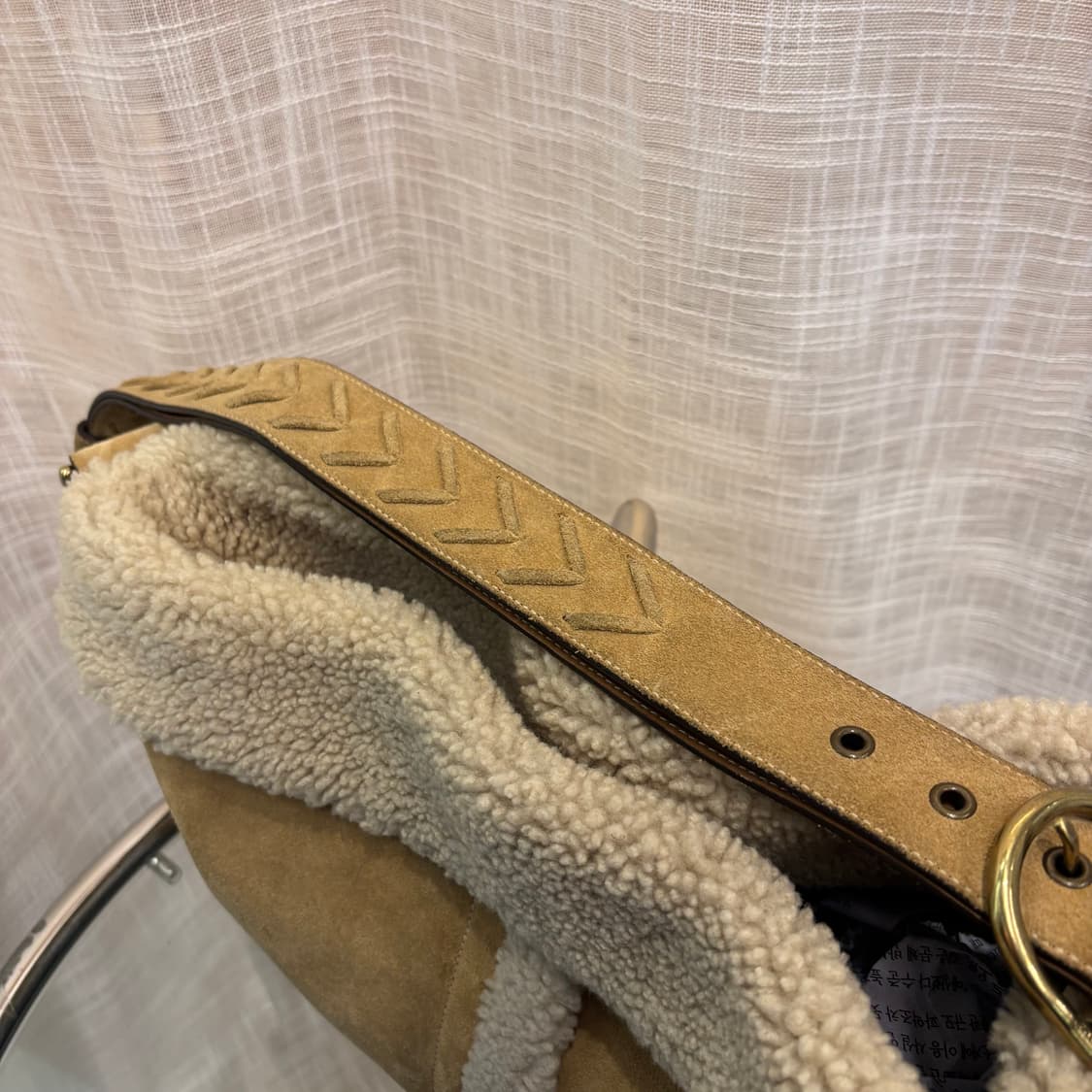 정품 코치 양털 스웨이드 숄더백     상품이미지5