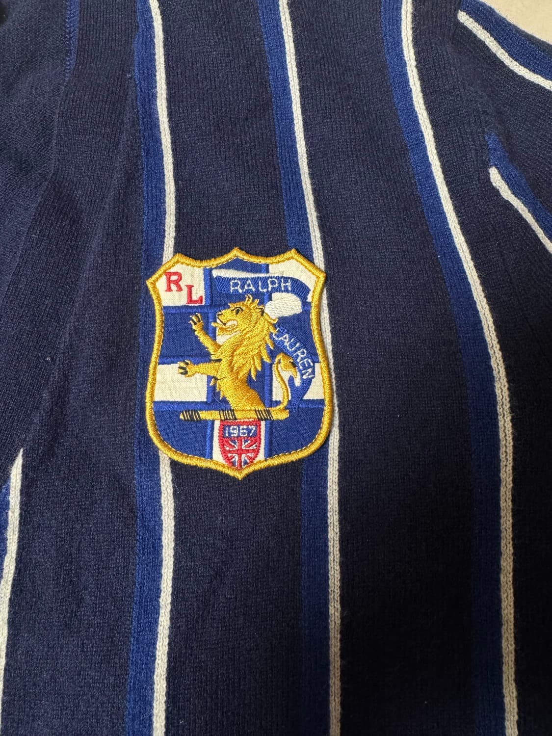 폴로 랄프로렌 스트라이프 와펜 가디건 상품이미지2