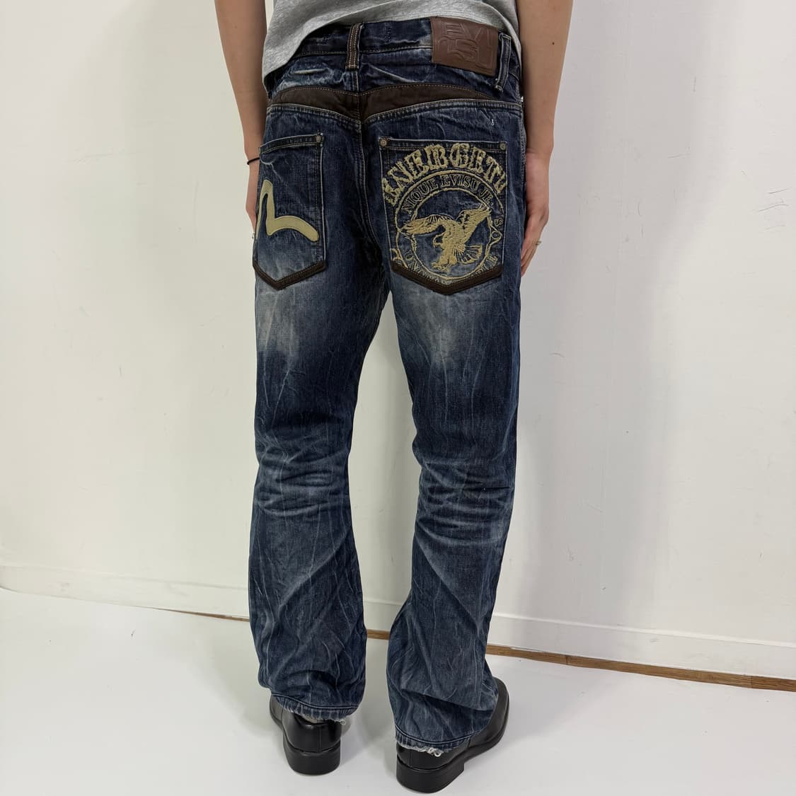 에비수 빈티지워시드 데님팬츠  상품이미지3