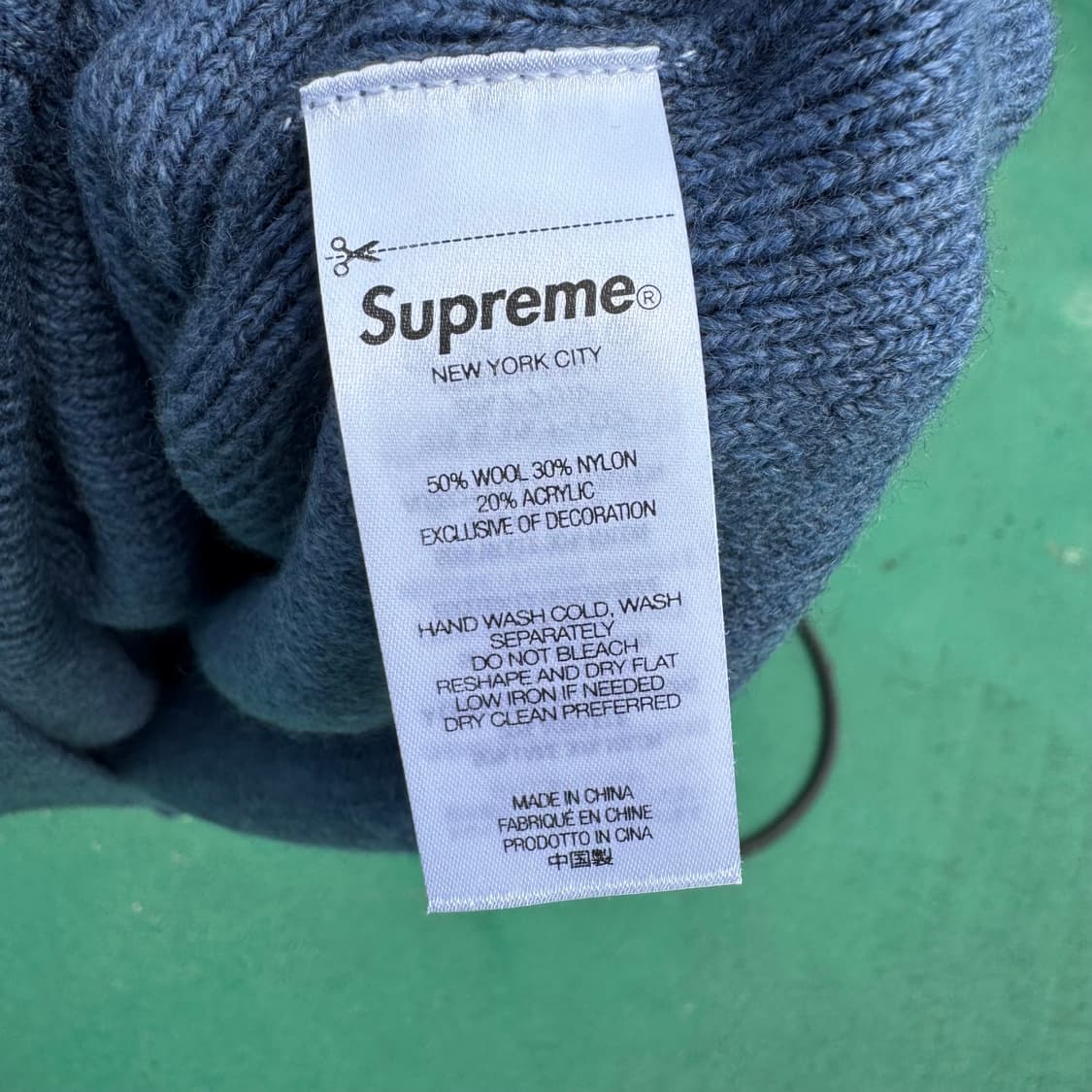 Supreme 테리 스몰 박스로고 스웨터 블루 m 새상품급 상품이미지6
