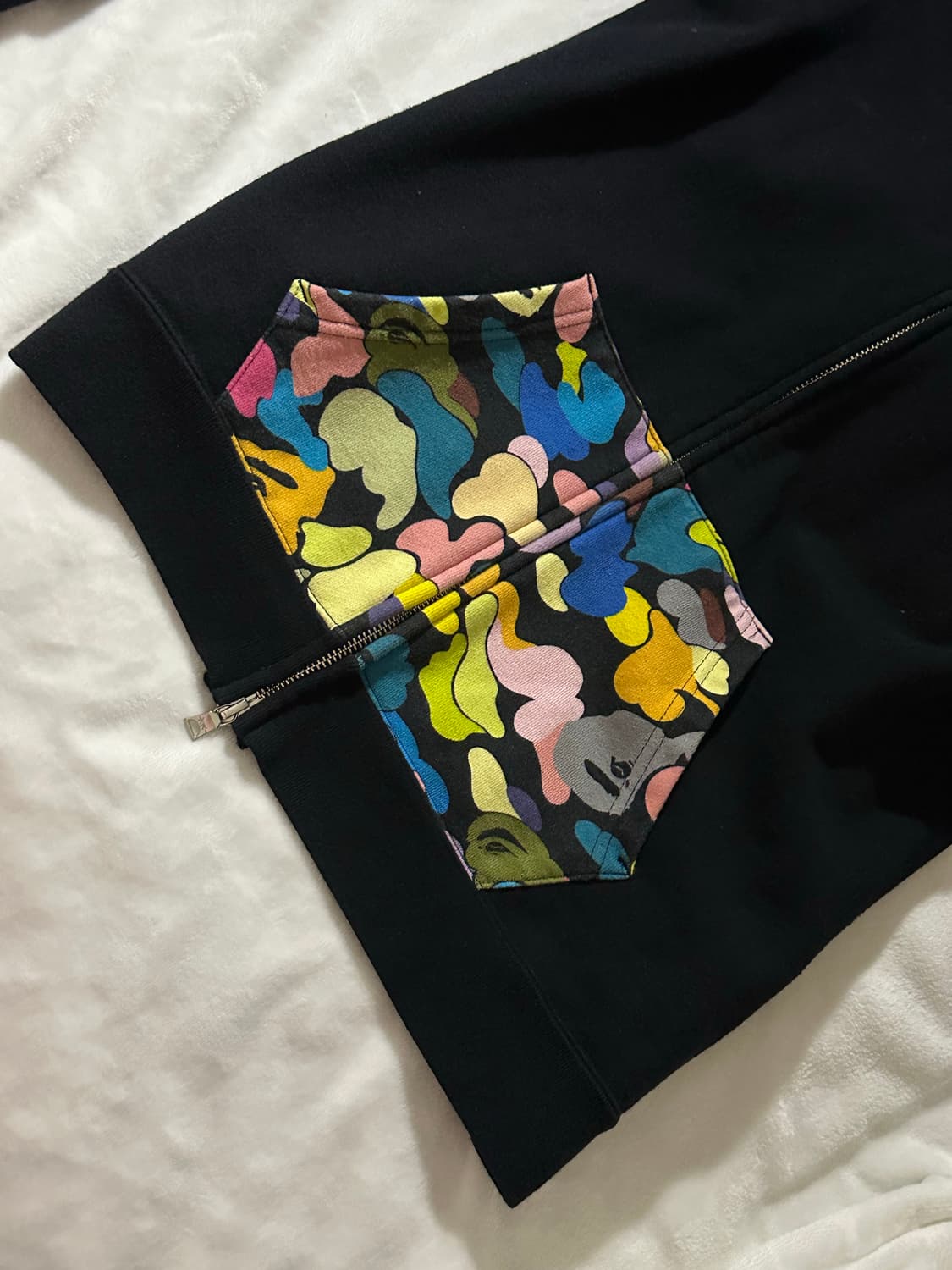 베이프 희귀 멀티컬러 카모 샤크 후드집업 상품이미지2