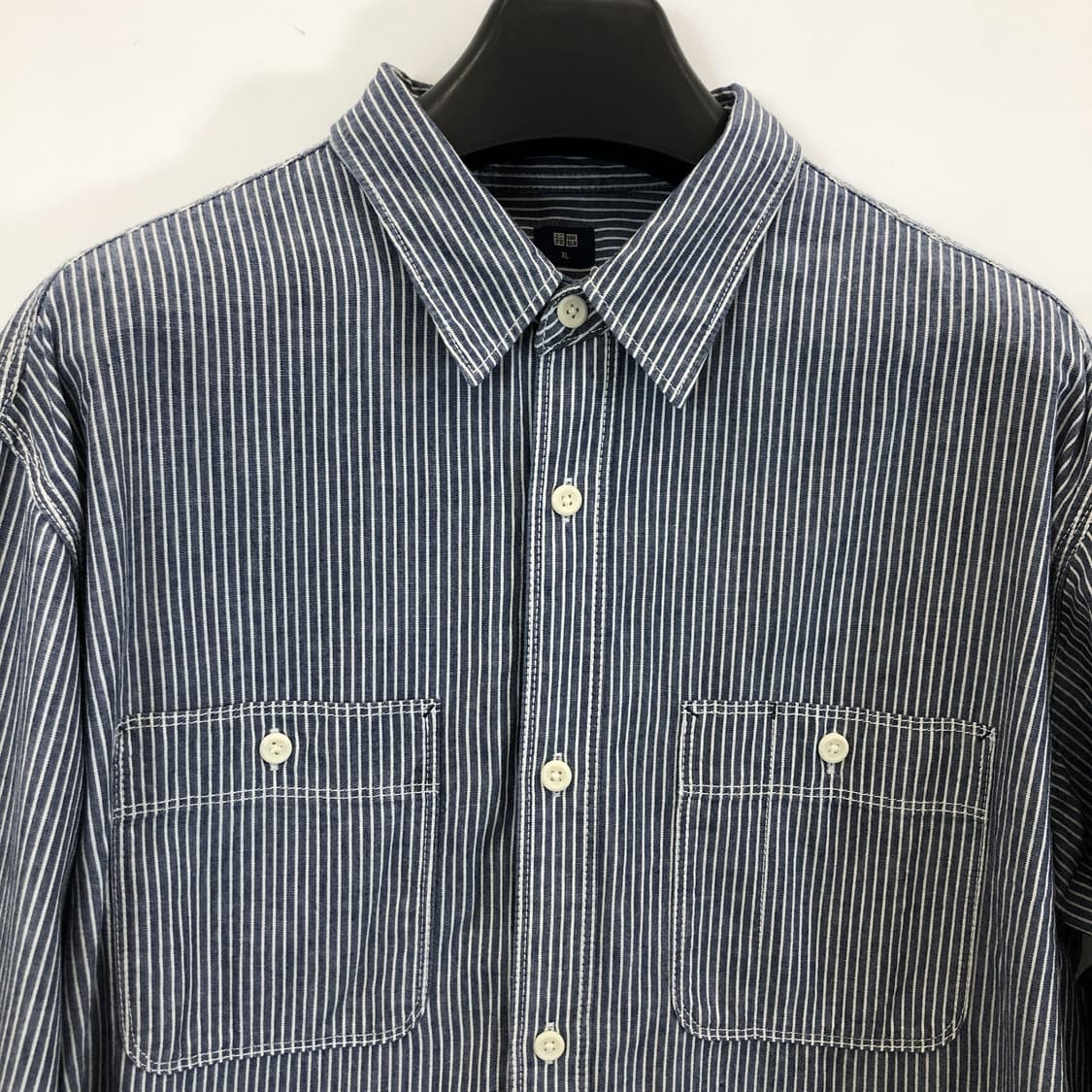 유니클로 히코리 워크셔츠 XL 상품이미지2