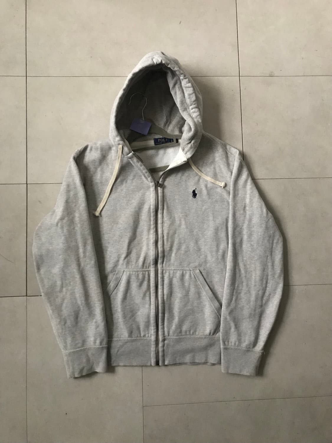 폴로 그레이 코튼 후드집업 상품이미지8