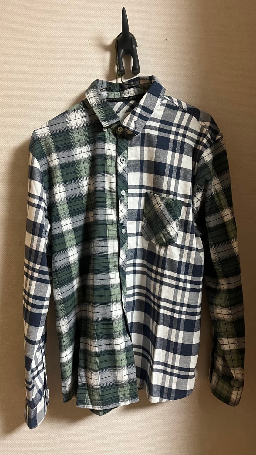 아디다스 언발란스 체크셔츠  상품이미지3