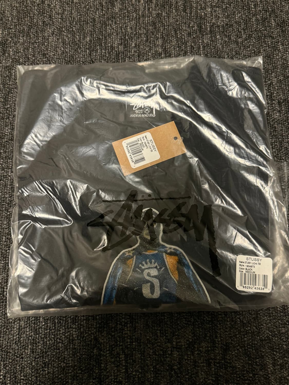 [M] 스투시 루차 반팔 티셔츠 블랙 상품이미지1