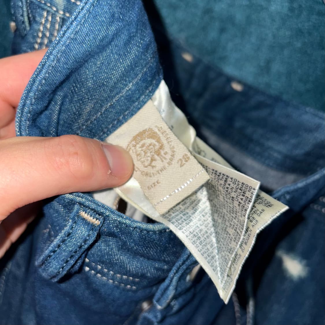 (31) 디젤 브래덤 데미지 생지 데님 팬츠 상품이미지8