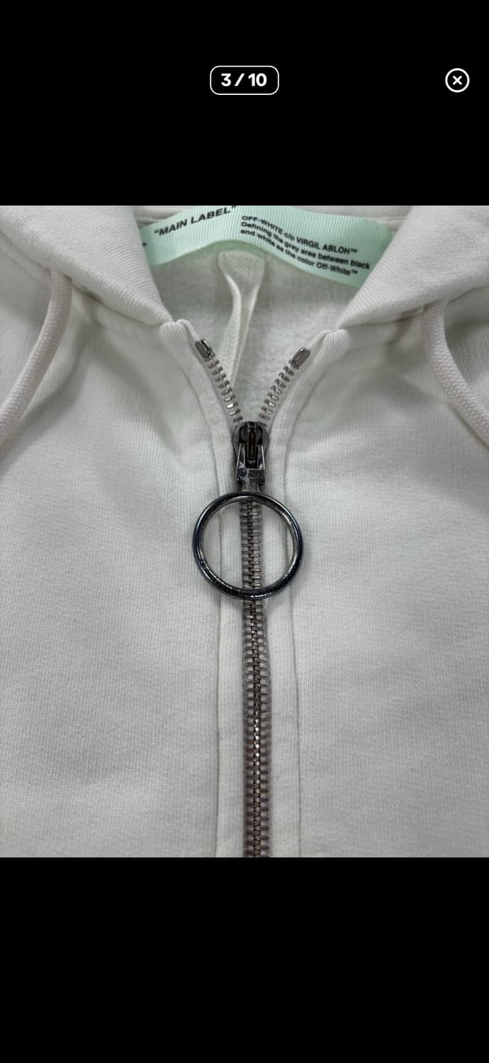 오프화이트 후드집업 상품이미지3