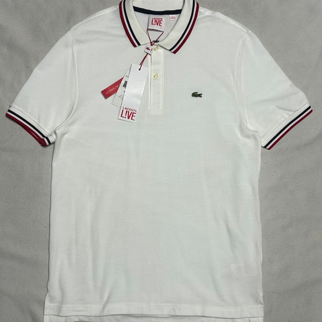 🫶🏻 라코스테 화이트 카라 반팔티 🫶🏻 상품이미지1