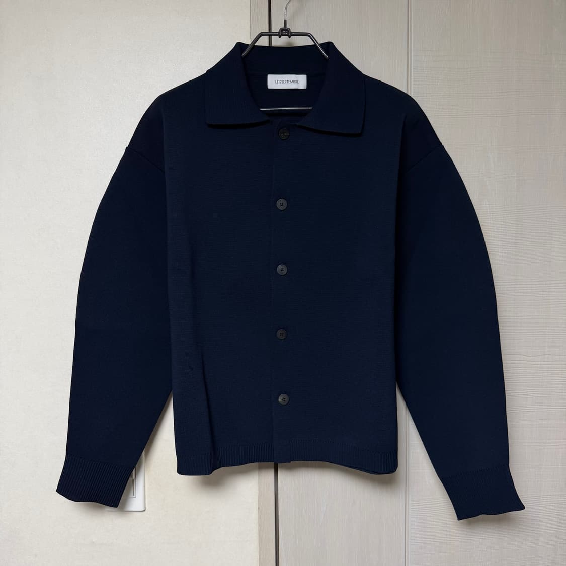 르917 옴므 (1e17septembre) 벌룬 가디건 네이비 50 상품이미지2
