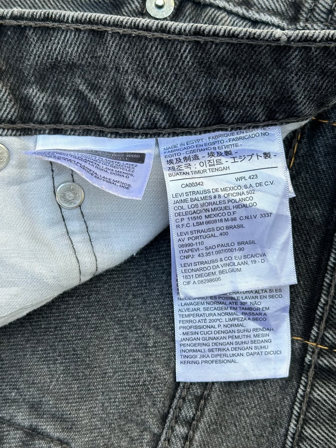 [리바이스] •Levi's 505 Black Denim 상품이미지4