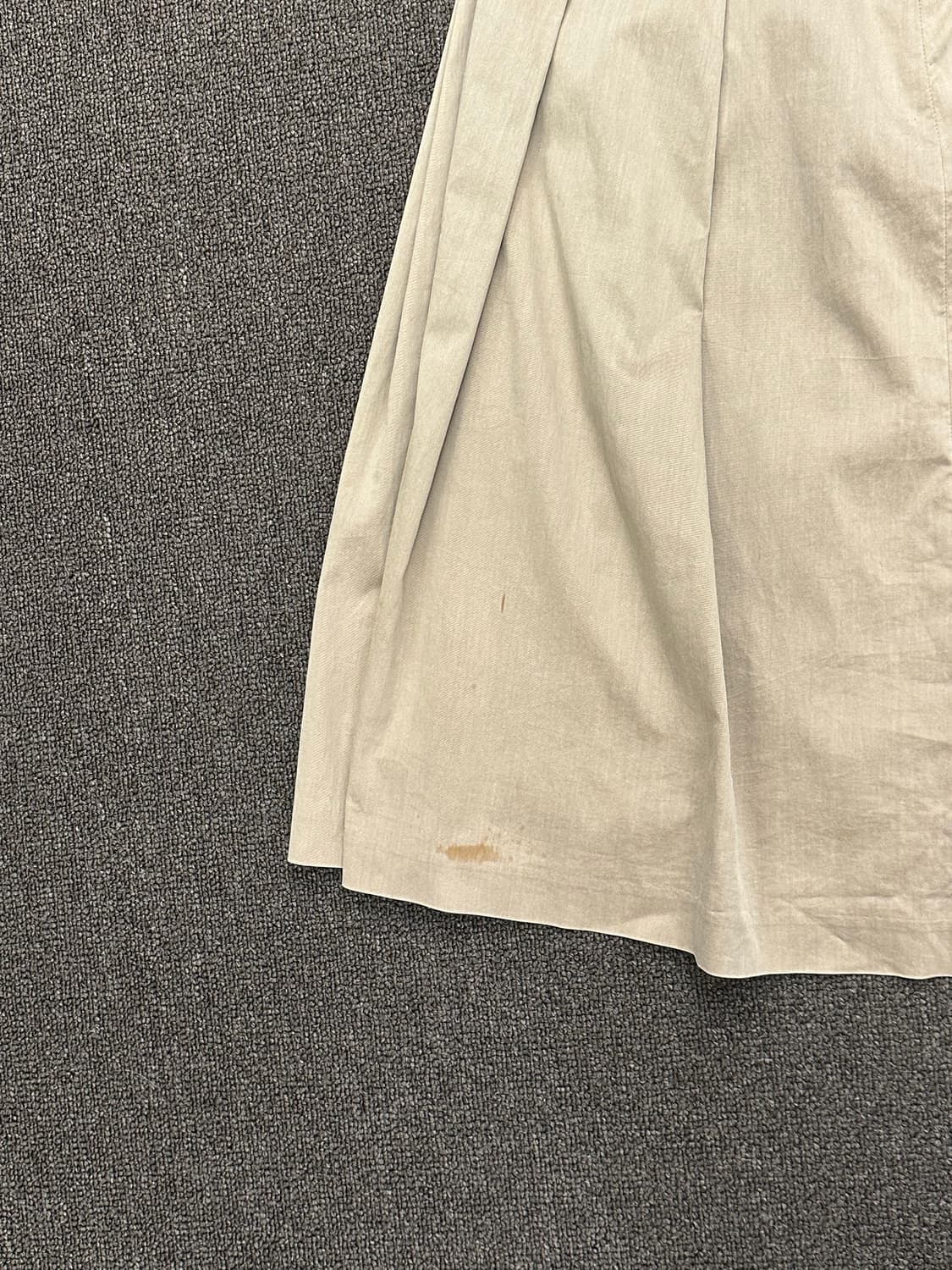 40)Japanese vintage 베이지 핀턱 치노 미디 스커트 상품이미지6