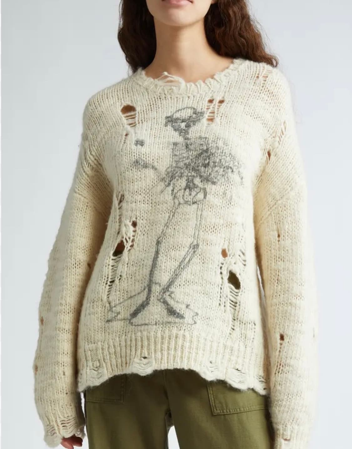 R13 distrssed knit sweater 니트 상품이미지1