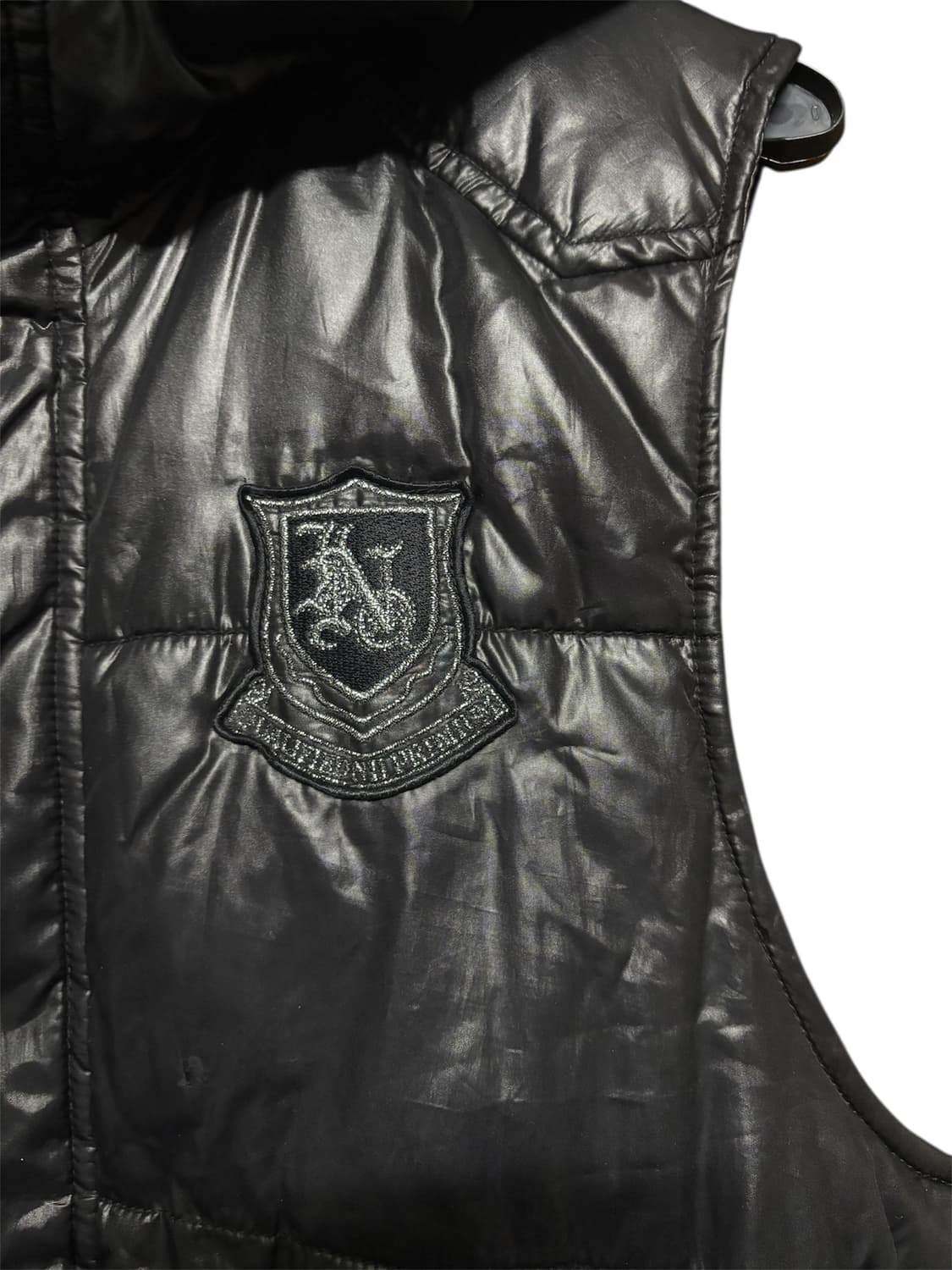 [NII QUALIFIED] 빈티지 니 유광 패딩 베스트 XL 상품이미지4