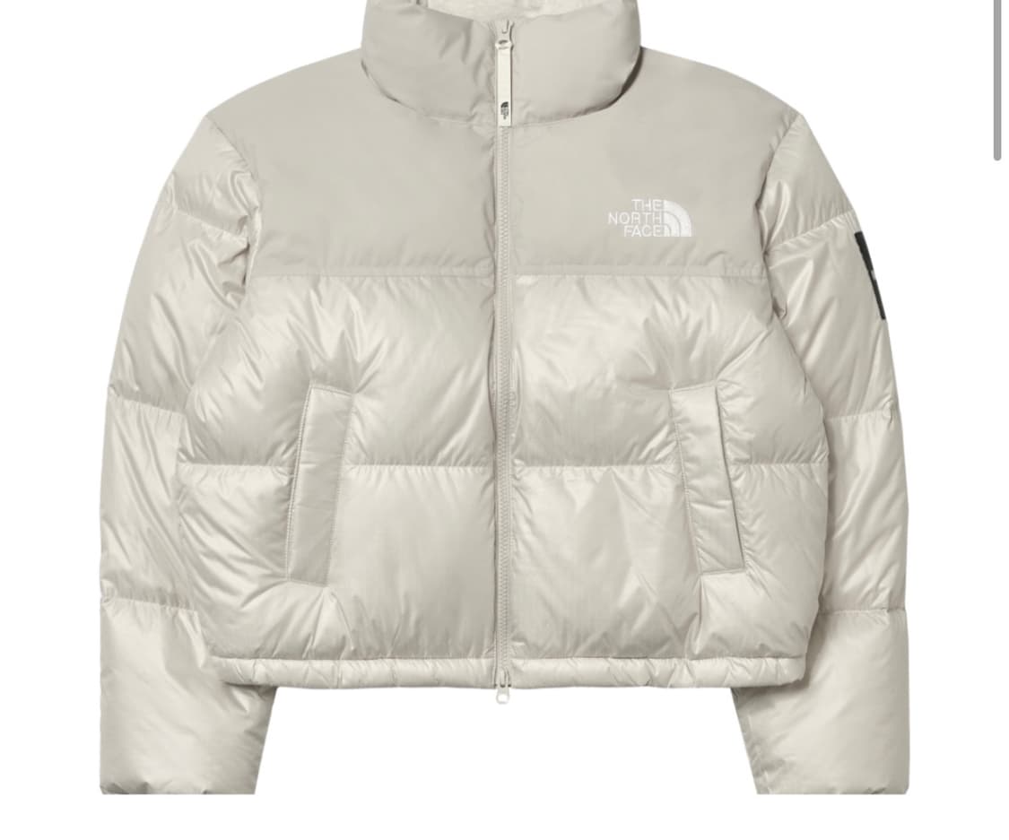 노스페이스 눕시 다운 자켓 크림 베이지 상품이미지1