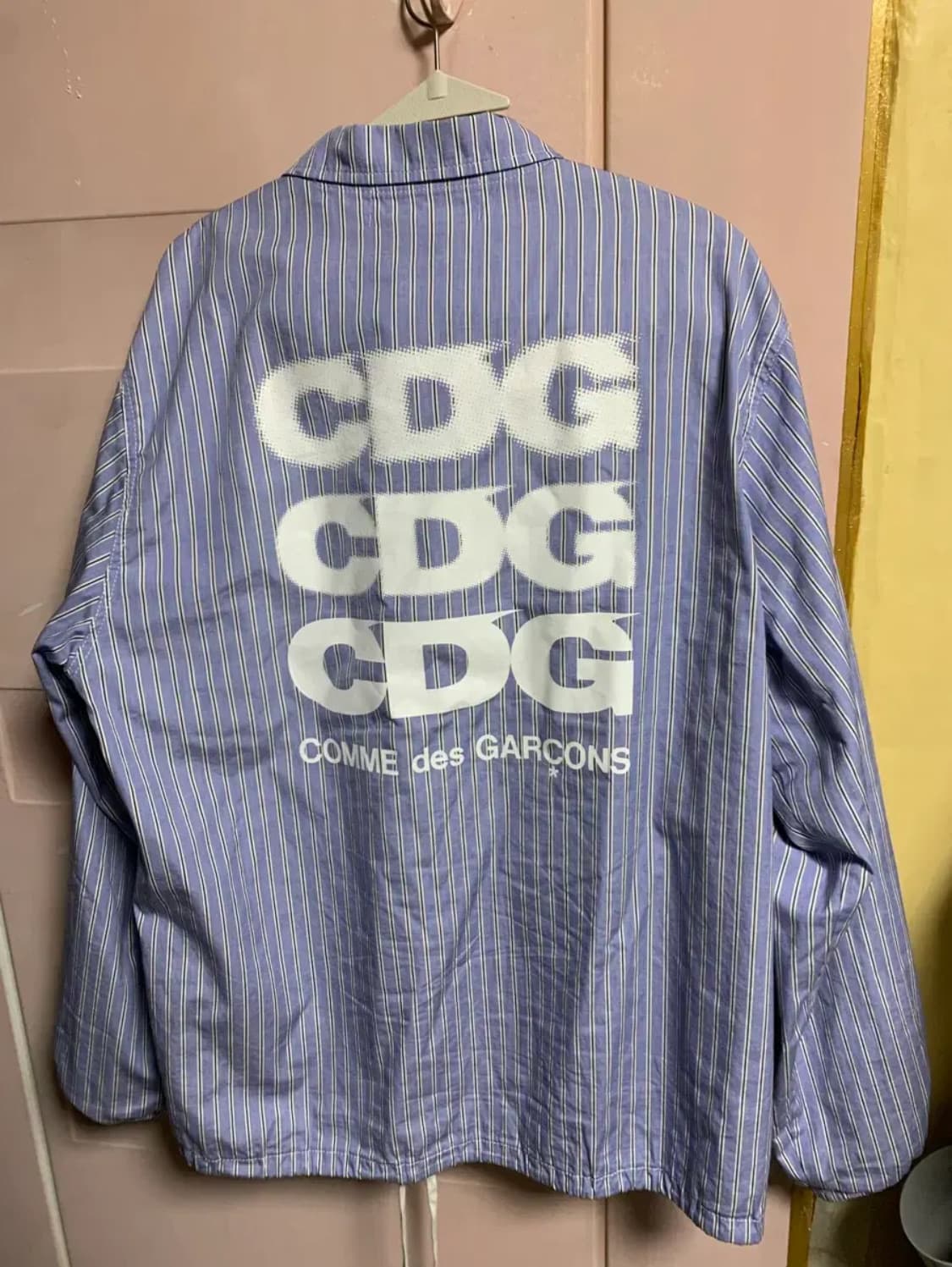 [M]꼼데가르송 스트라이프 코치자켓 지디착용 상품이미지4