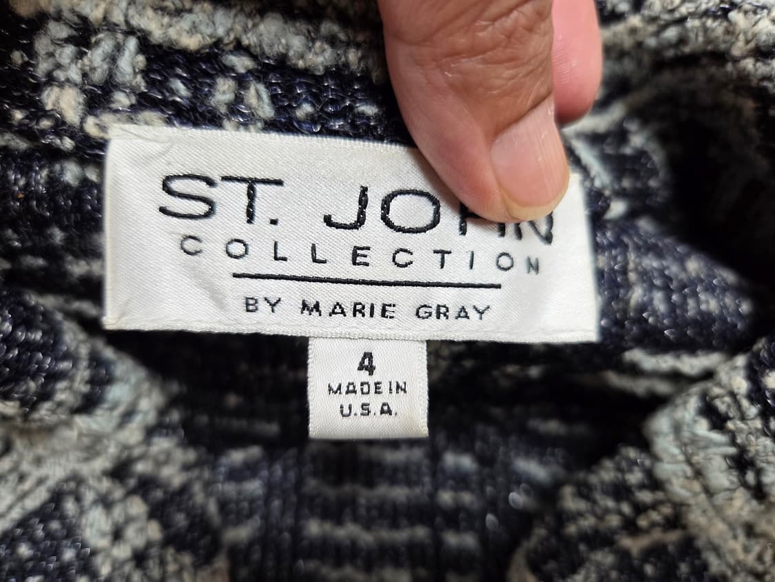 센존(ST.JOHN) 트위드 니트자켓 55 상품이미지6