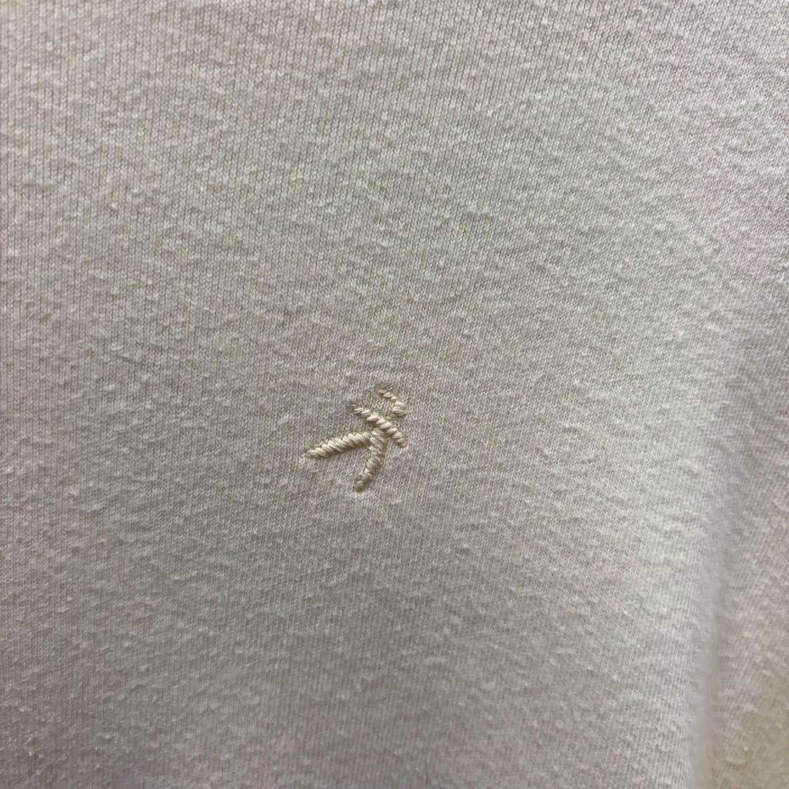 이세이미야케 하이 베이직 긴팔 맨투맨 로고 자수 라벨 패치 디테일 옐로우 상품이미지6