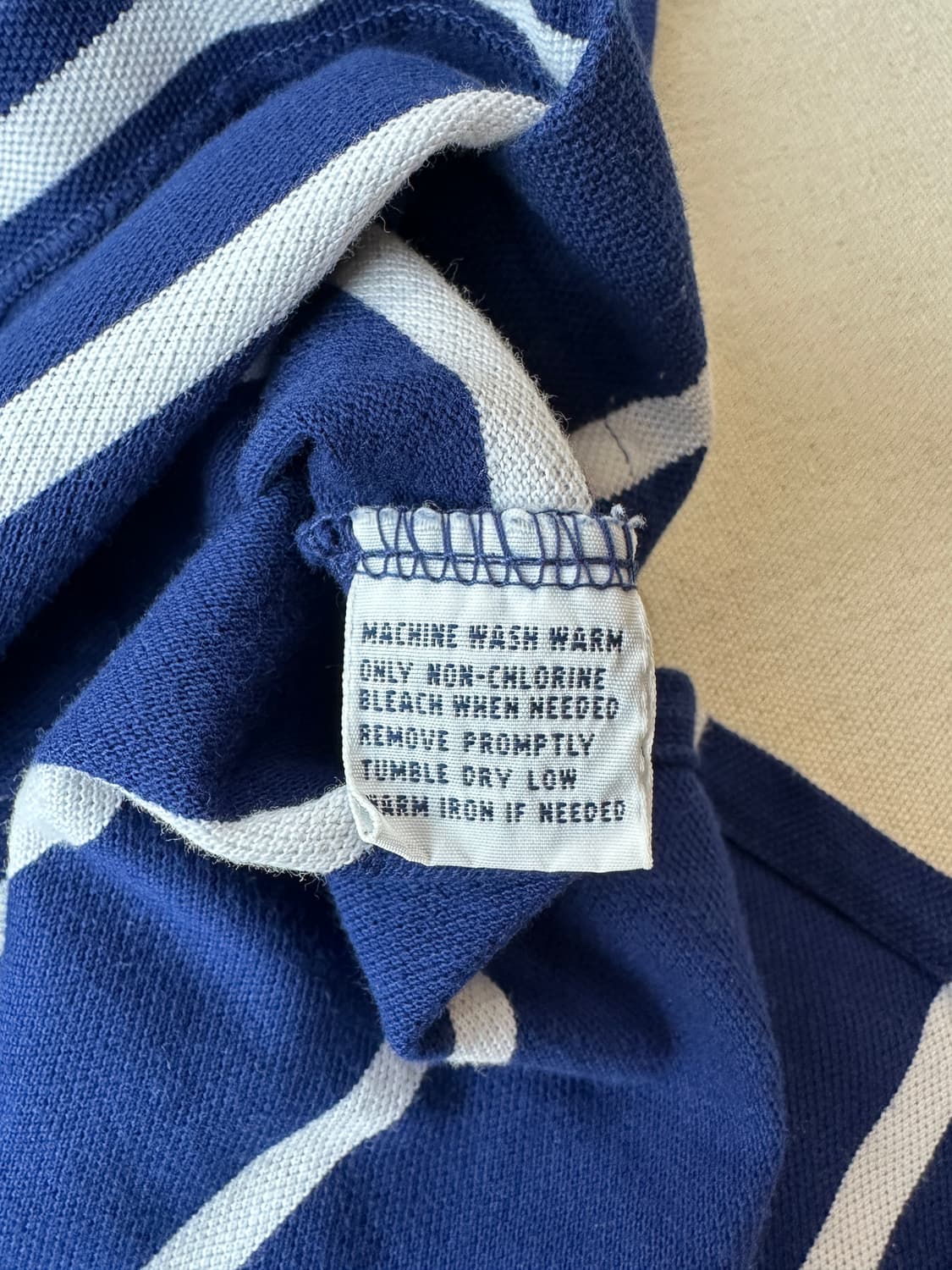 폴로 랄프로렌 스트라이프 피케 반팔 카라티 블루 M 상품이미지8