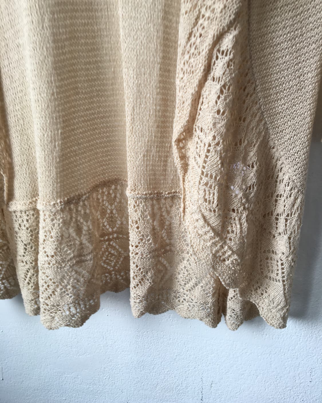 punching drape point open cardigan 상품이미지3
