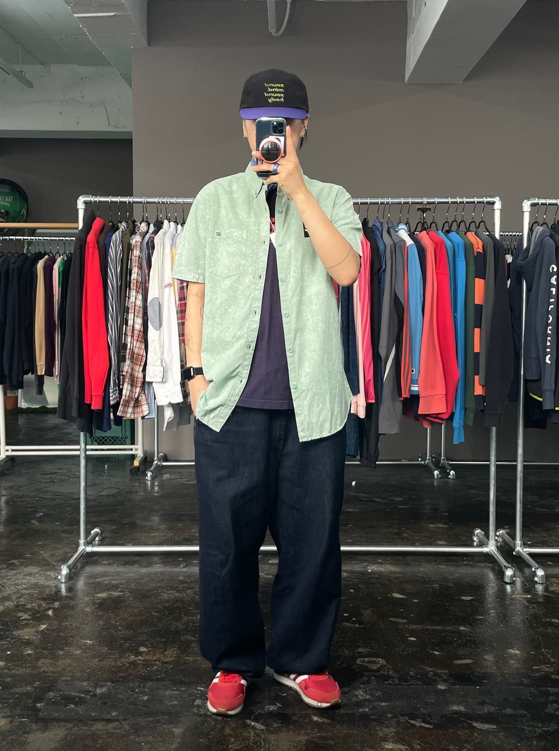 BILLABONG 워크 반팔 셔츠(데드스탁) 상품이미지2