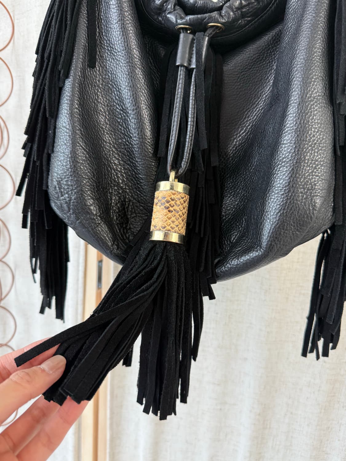 MODALU 프린지 레더 숄더백 상품이미지4