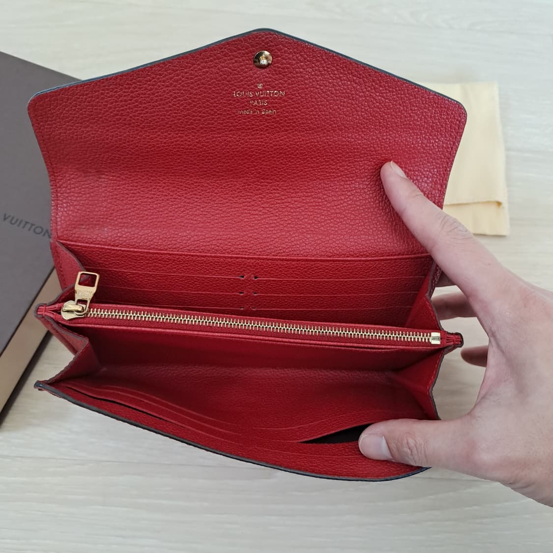 [100%/정품] 루이비통 사라 월릿 모노그램 앙프렝뜨, 루이비통지갑 상품이미지6