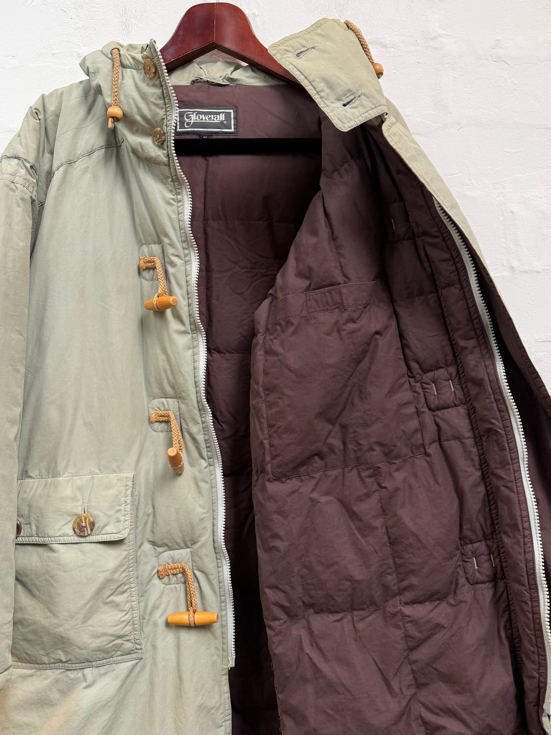 Gloverall 글로버올 올리브 더플 후드 다운 파카 M 상품이미지8