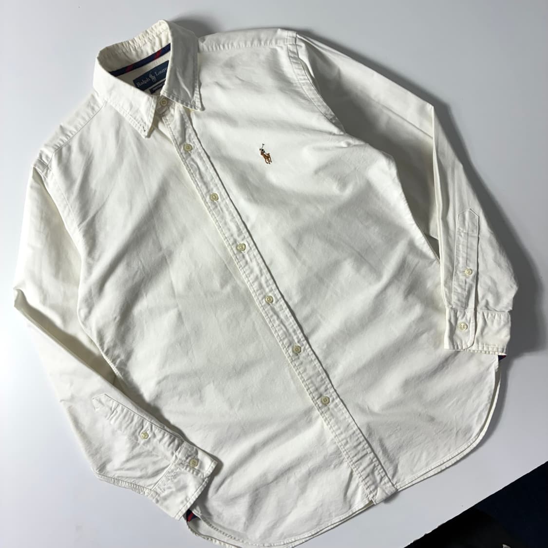 Polo  폴로 랄프로렌 자수 코튼 화이트 옥스퍼드 셔츠  상품이미지2